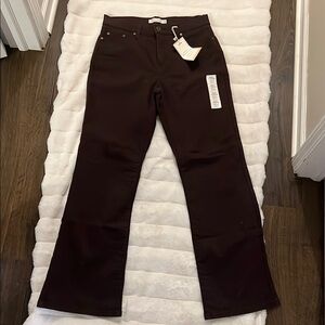 NWT Levi's Women's Perfectly Slimming 512 Boot Cut Jeans - Dark Brown